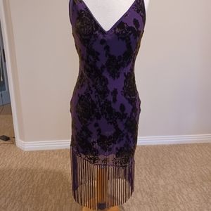 Tahari Slip Dress, Aubergine in color, Size 4, lined